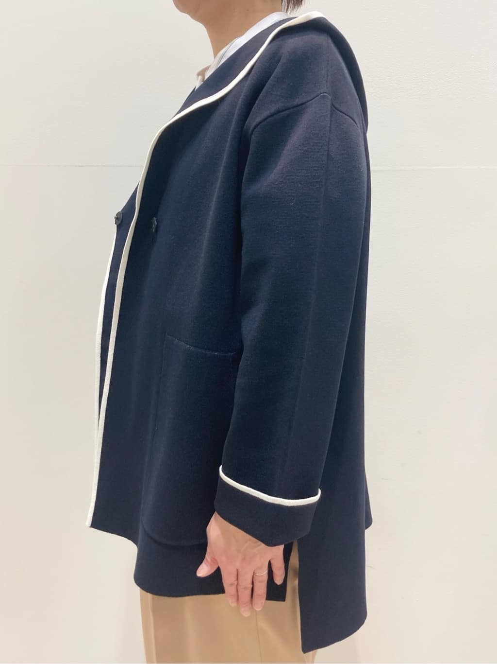 koyaさんの「Reflect｜◆【軽羽織りに◎】フーデッドニットカーディガン」を使ったコーディネート