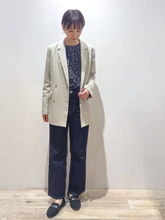 miuraさんの「index｜《丈が選べる》ストレートデニムパンツ【洗濯機洗い可】」を使ったコーディネート