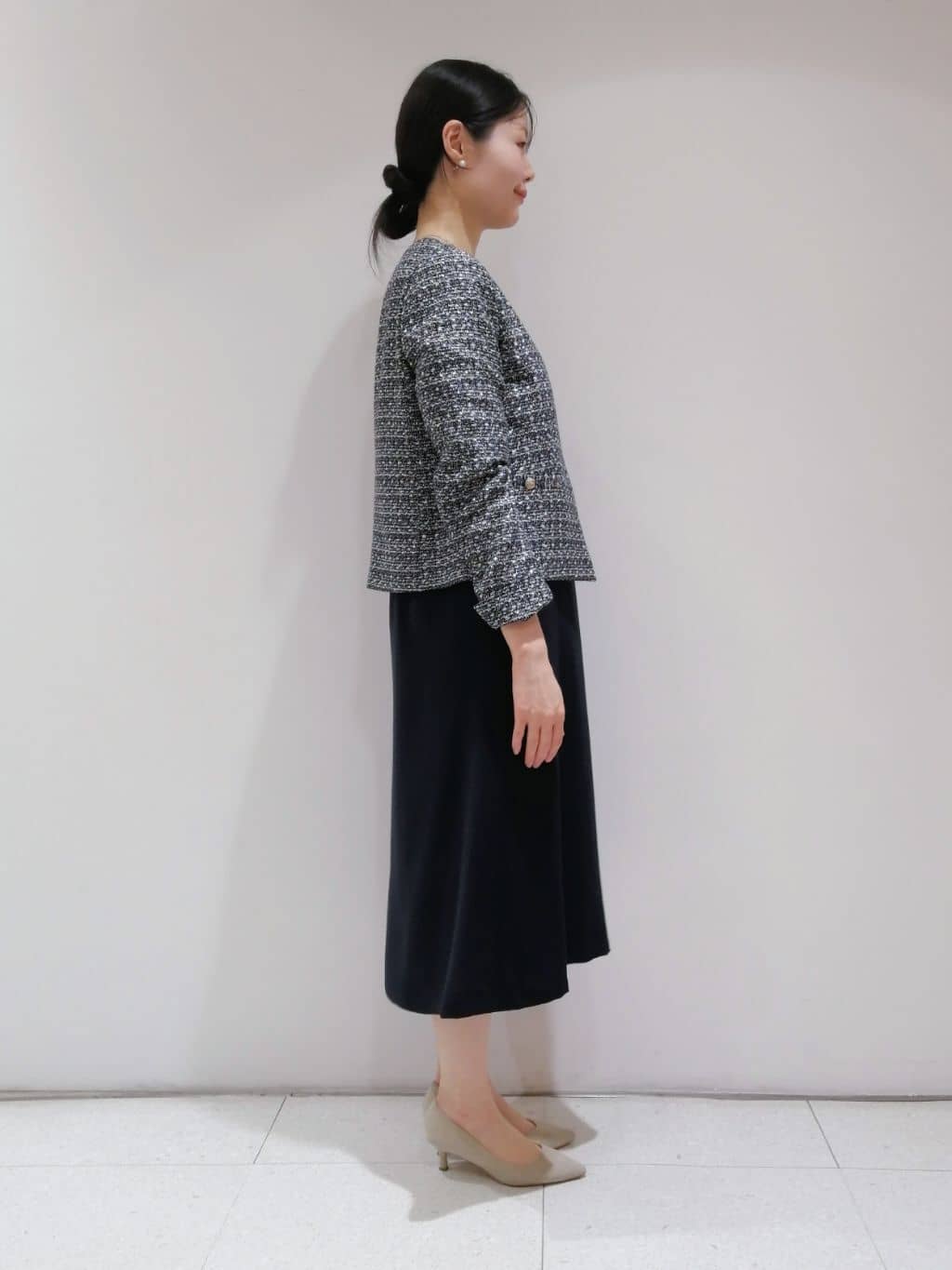 ayanoさんの「INDIVI｜◆【着る日傘/遮熱/UVケア】フィット＆フレアワンピース」を使ったコーディネート