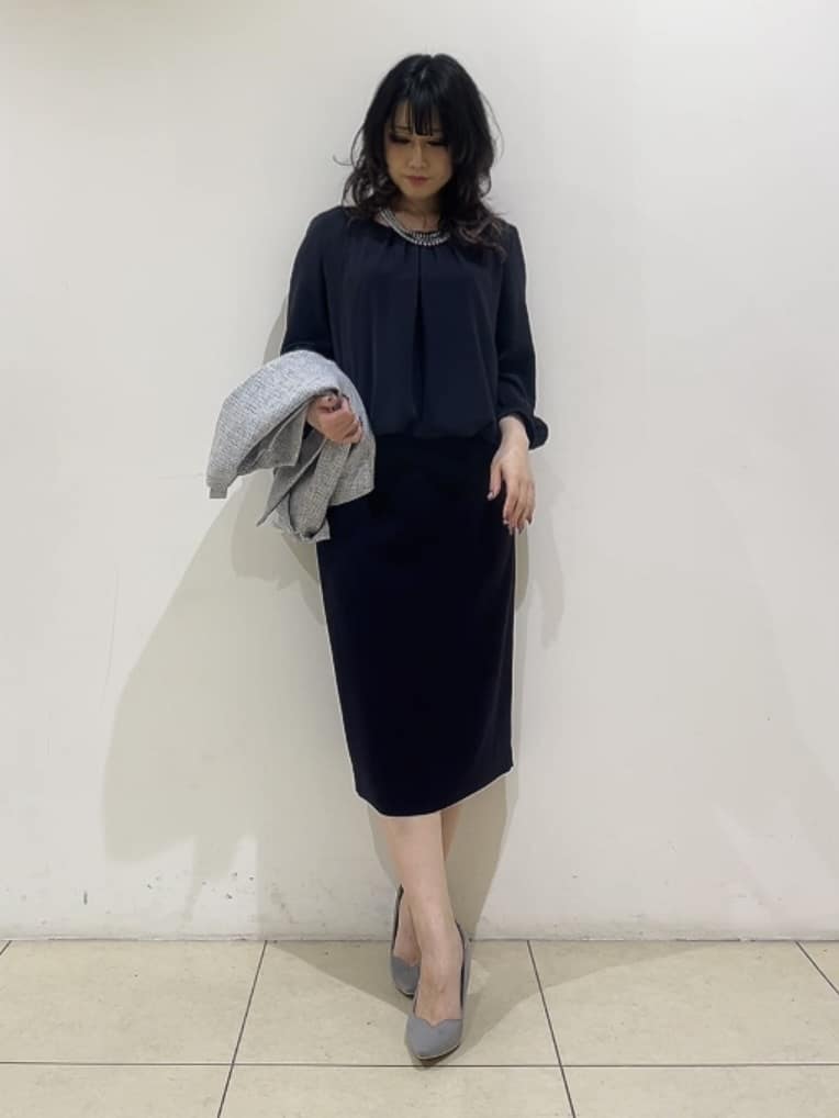 watanabeさんの「UNTITLED｜◆【通勤スーツ】タイトスカート」を使ったコーディネート