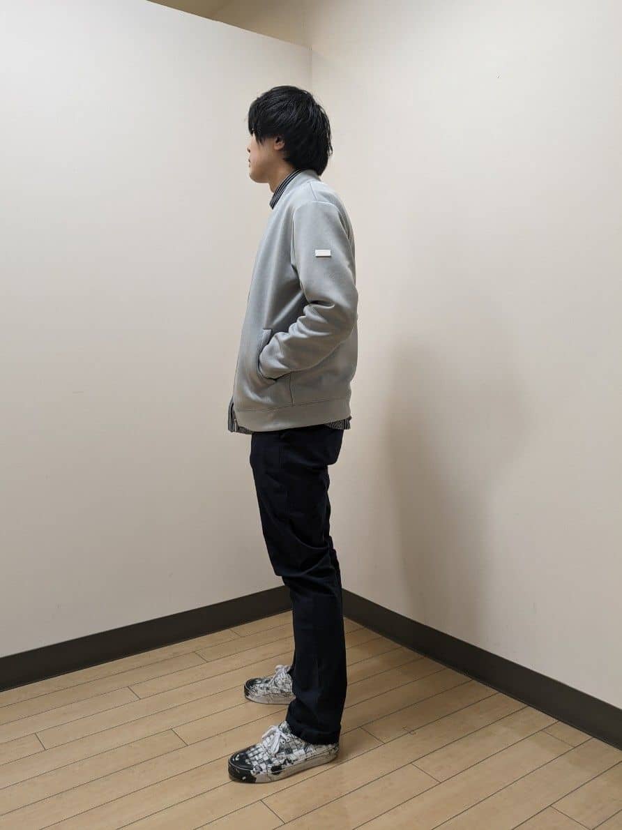 あきやまさんの「TAKEO KIKUCHI｜【Made in JAPAN】播州織 ヘリンボン ストレート パンツ」を使ったコーディネート