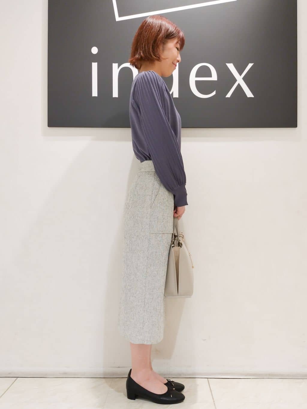 n.さんの「index｜◆【2WAY】バイカラー3層ミドルトートバッグ」を使ったコーディネート