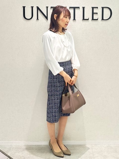 Miwaさんの「UNTITLED｜【追加6/日本製】2連フェイクパールネックレス」を使ったコーディネート