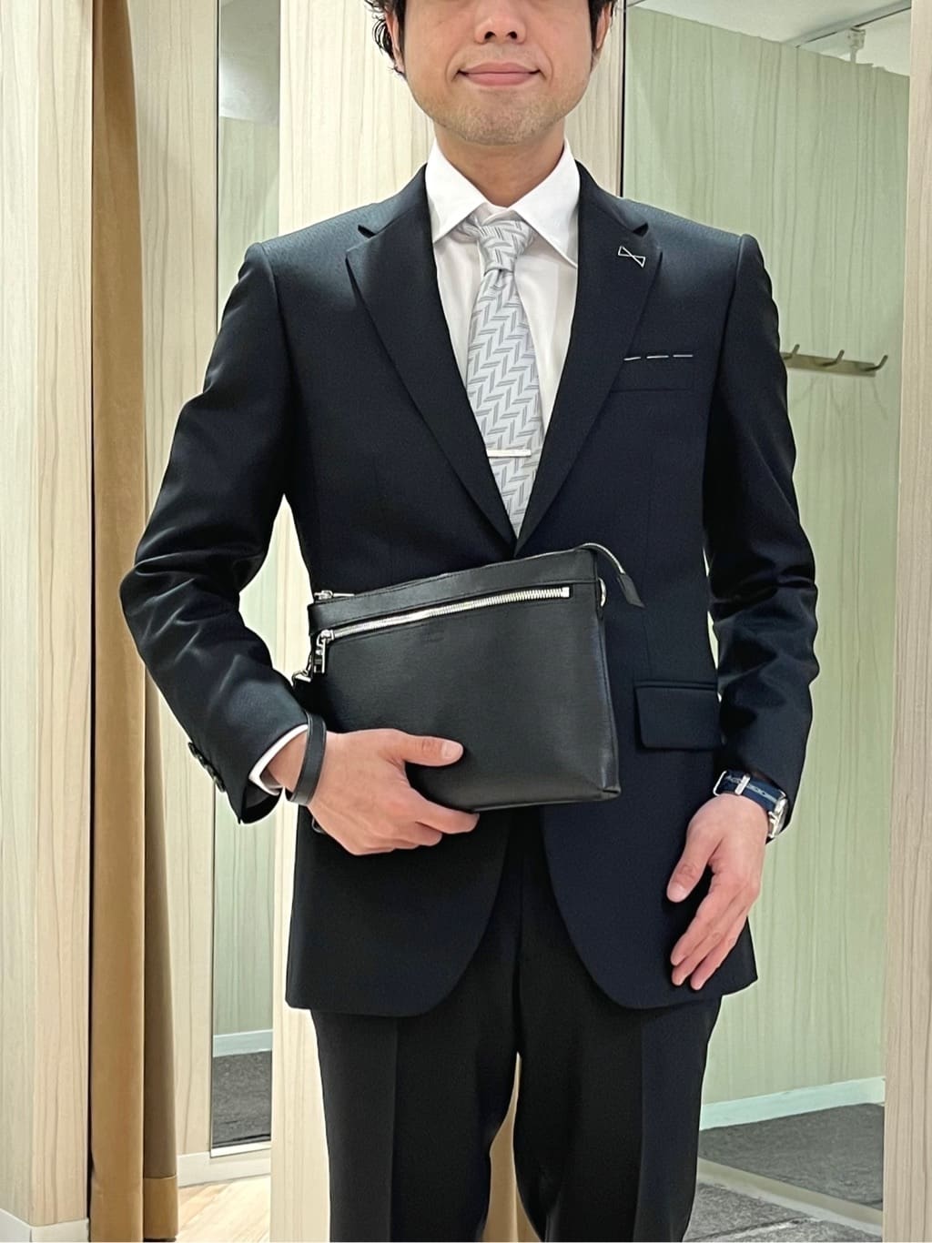 URAさんの「TAKEO KIKUCHI｜【Made in JAPAN】矢絣（やがすり）スーツ／スリーピース対応」を使ったコーディネート