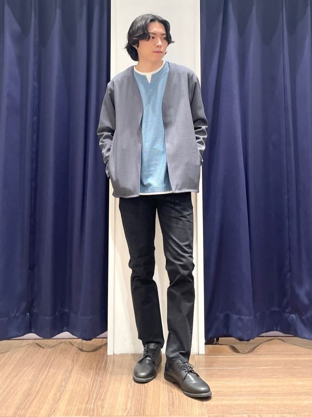 Tightさんの「THE SHOP TK｜【オールシーズン穿ける！】7DAYSストレッチへリンボンパンツ　ON&hArr;OFF兼用」を使ったコーディネート