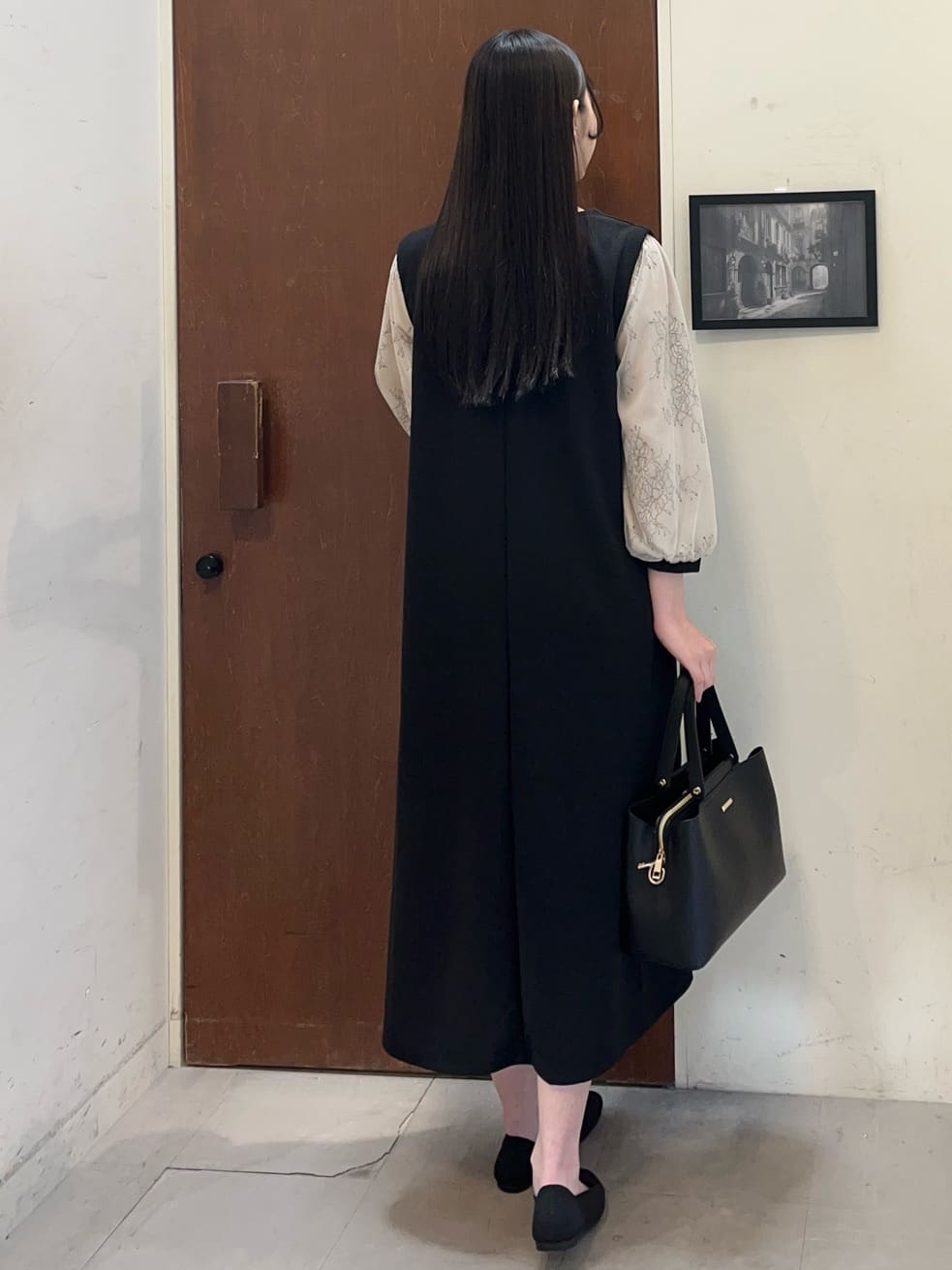 ふーちゃんさんの「SHOO･LA･RUE｜◆【高レビュー】洗えてサラサラ ニットパンプス」を使ったコーディネート