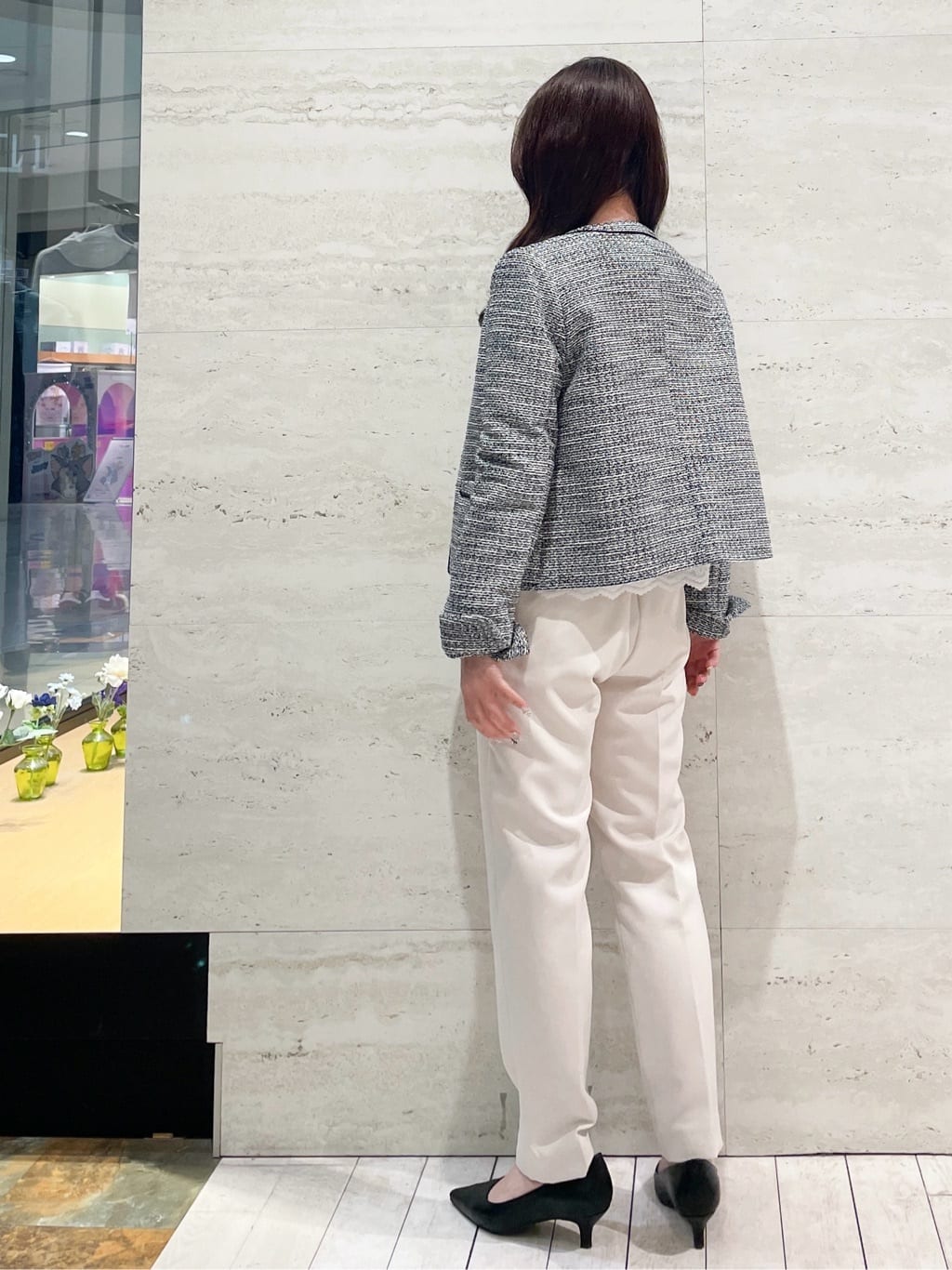 かほさんの「OPAQUE.CLIP｜◆《通勤対応》レースブラウス【洗濯機洗い可】」を使ったコーディネート