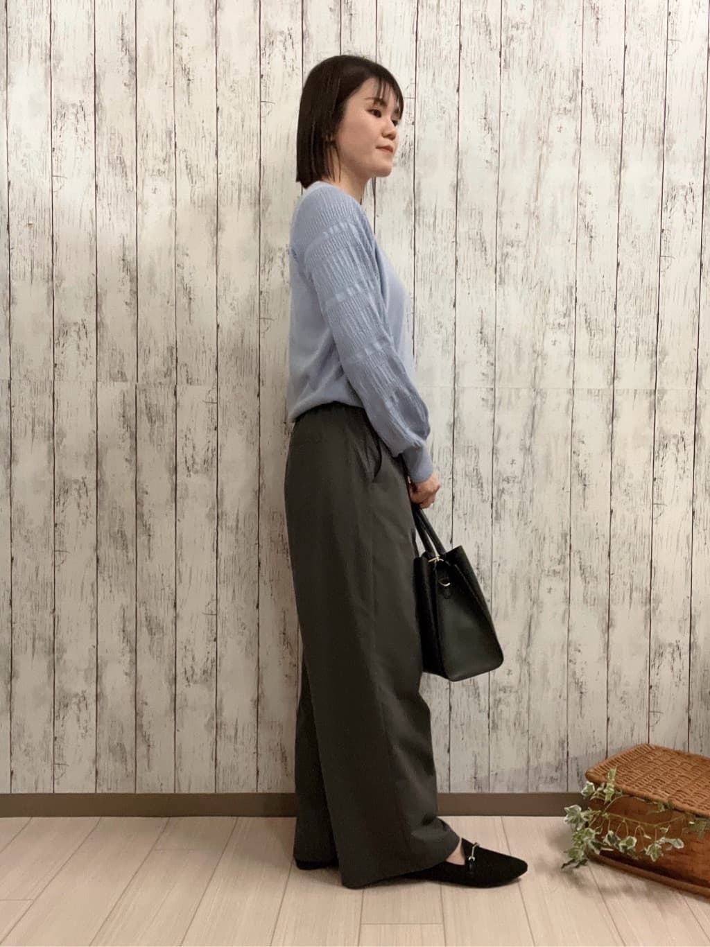 シカさんの「SHOO･LA･RUE｜◆【洗える】ニットポインテッドローファー」を使ったコーディネート