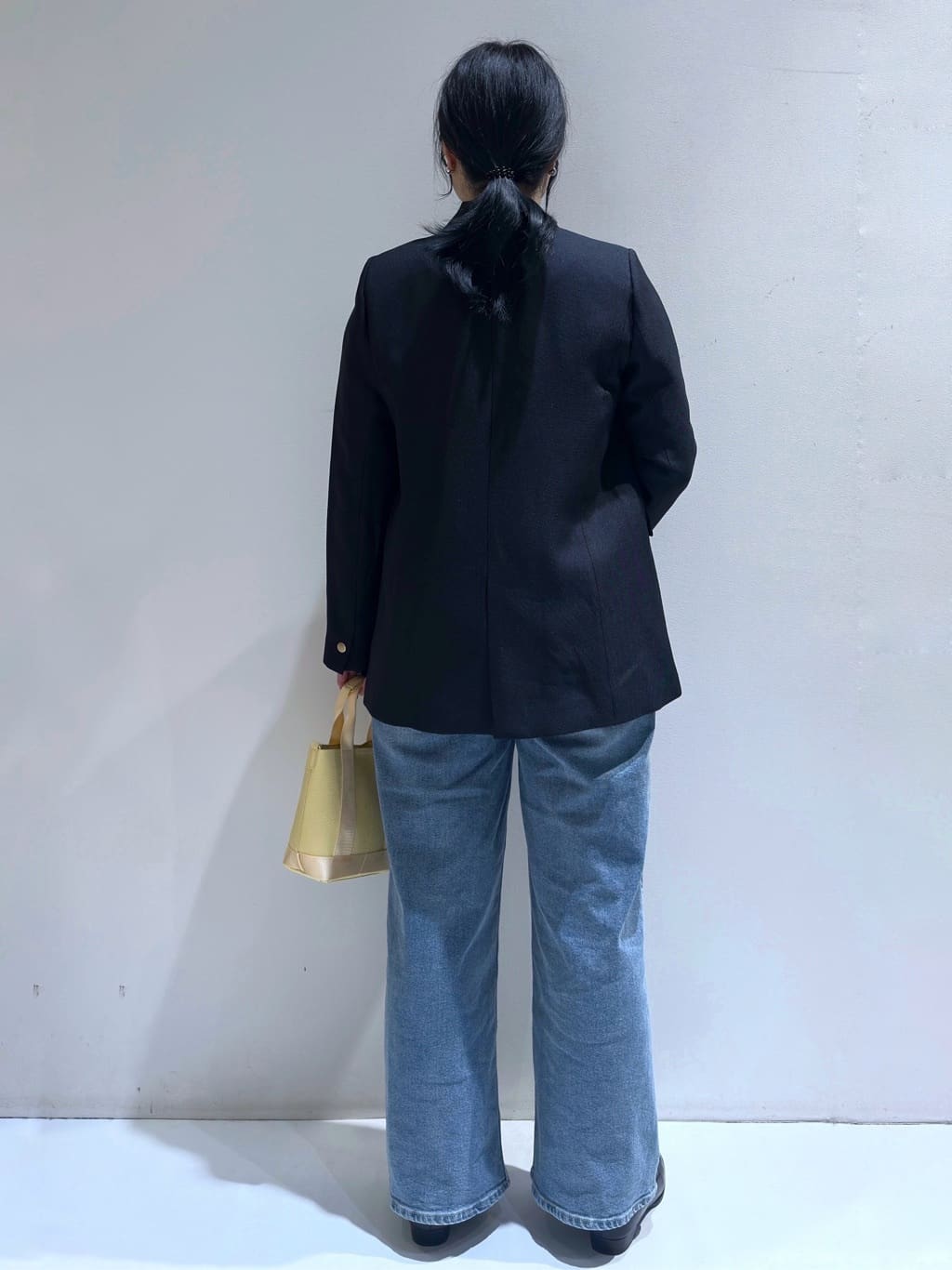 momoさんの「OPAQUE.CLIP｜◆【長さ調整可能】シュリンク合皮コンビミニショルダーバッグ」を使ったコーディネート