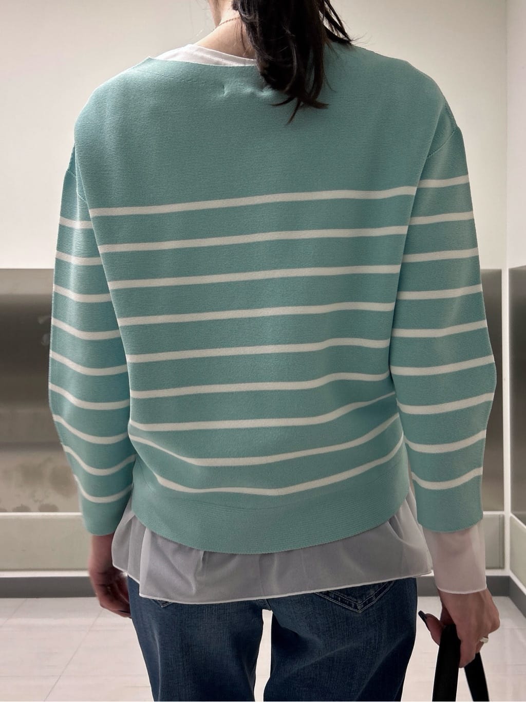 mitsukiさんの「INDIVI｜【褒められデニム】スリムストレート デニムパンツ」を使ったコーディネート