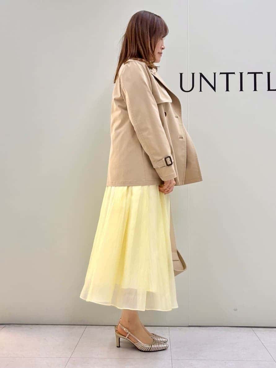 Sakaiさんの「UNTITLED｜◆【後ろウエストゴム/洗える】シアーローンロングスカート」を使ったコーディネート