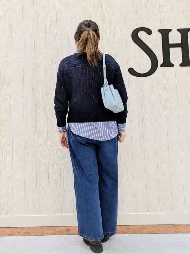 さくみぃさんの「SHOO･LA･RUE｜◆さりげない凹凸感で表情豊か。ロールネックニット」を使ったコーディネート