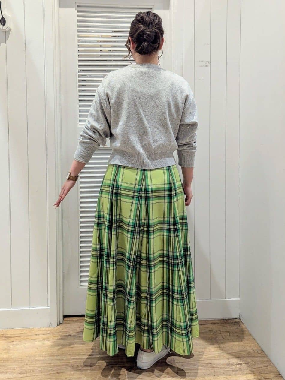 ayakaさんの「Dessin｜◆【洗える】パール調付きクロップド丈ニット（S～L）」を使ったコーディネート