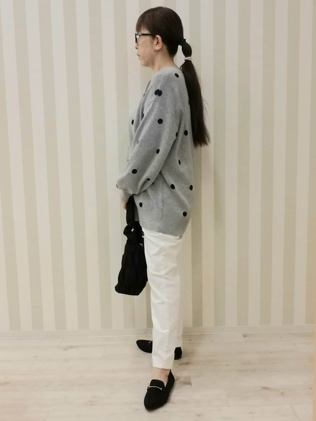 nonaさんの「SHOO･LA･RUE｜◆【洗える/SS-3L/美脚シルエット】アクティブ派のデニム イージーテーパードパンツ」を使ったコーディネート