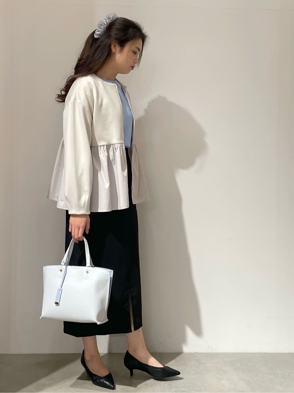 kanahoさんの「OPAQUE.CLIP｜【抗菌防臭加工/7cmヒール】ベーシックパンプス/通勤対応」を使ったコーディネート