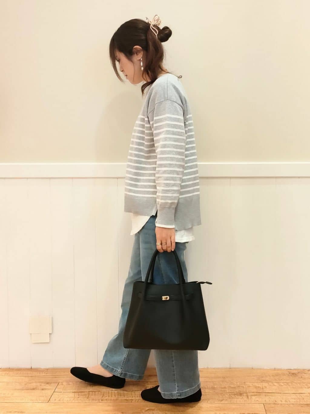 NMさんの「SHOO･LA･RUE｜◆【高レビュー】洗えてサラサラ ニットパンプス」を使ったコーディネート