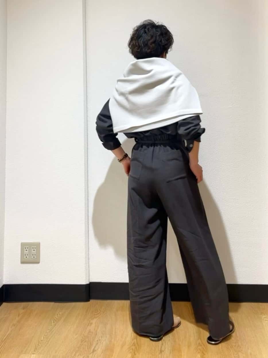 MAYUMIさんの「UNTITLED｜◆【朝比奈 彩&times;Oggi&times;UNTITLED スペシャルコラボ】シャツカラーオールインワン」を使ったコーディネート