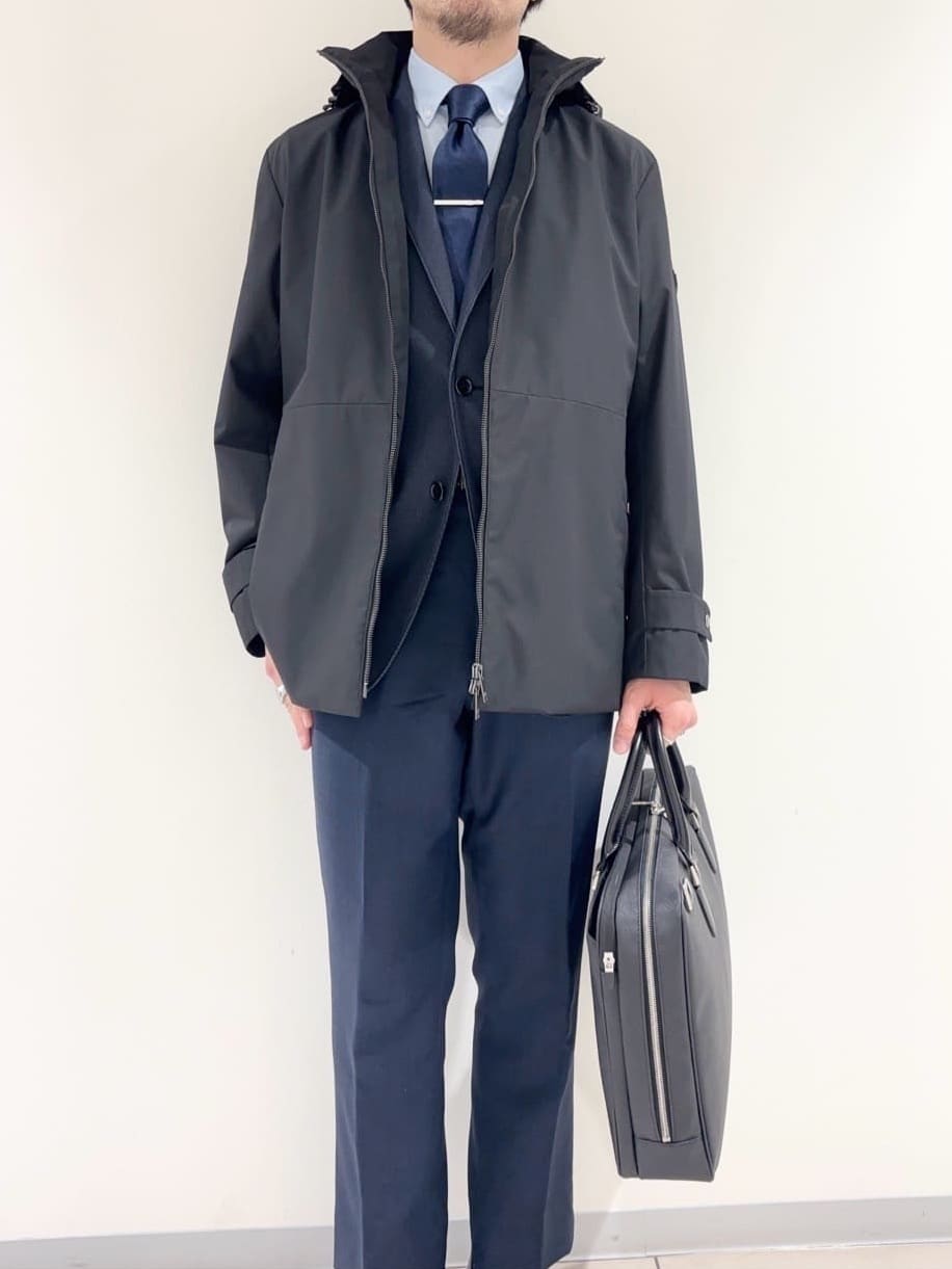 及川さんの「TAKEO KIKUCHI｜【360&deg;ストレッチ／セットアップ対応】None Of Stress ジャケット」を使ったコーディネート