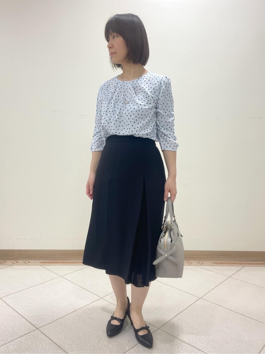 hanaさんの「Reflect｜◆【夏SALE／単品使いもできる】プリントブラウス着流しカーディガンニット」を使ったコーディネート