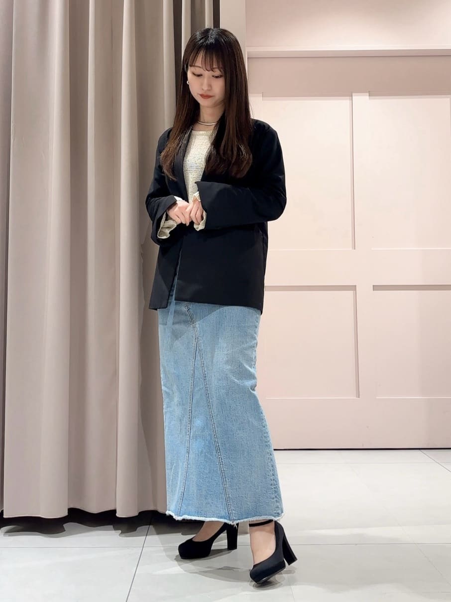 RINAさんの「ESPERANZA｜3WAYチャンキーヒールパンプス」を使ったコーディネート