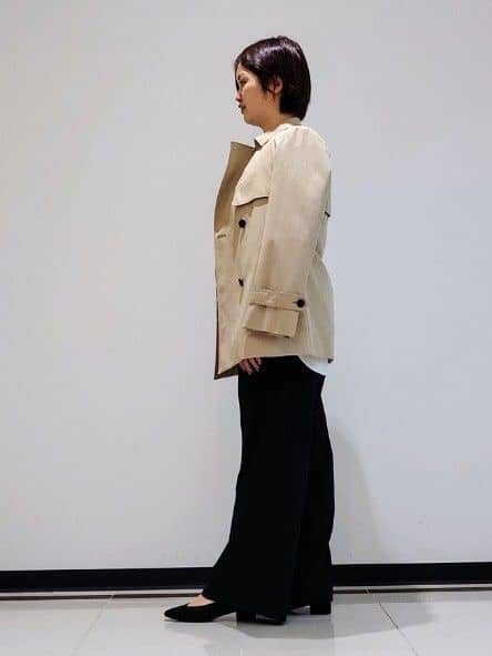 gissyさんの「INDIVI｜◆【キレイめ】ベーシックロングTシャツ」を使ったコーディネート