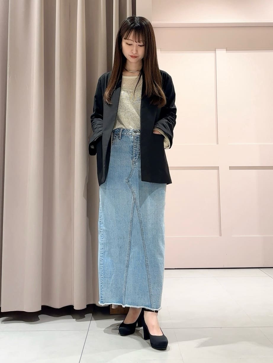 RINAさんの「ESPERANZA｜3WAYチャンキーヒールパンプス」を使ったコーディネート