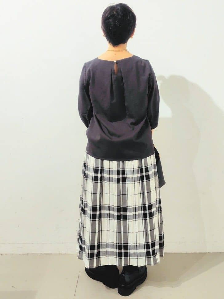 kodamaさんの「THE SHOP TK｜◆【ONOFF活躍/セレモニー/通勤】ツイードノーカラージャケット/洗える」を使ったコーディネート