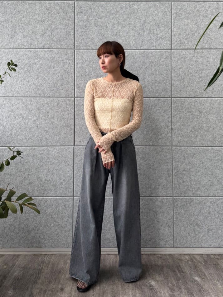 designer yukaさんの「CODE A｜bandeau bra top」を使ったコーディネート