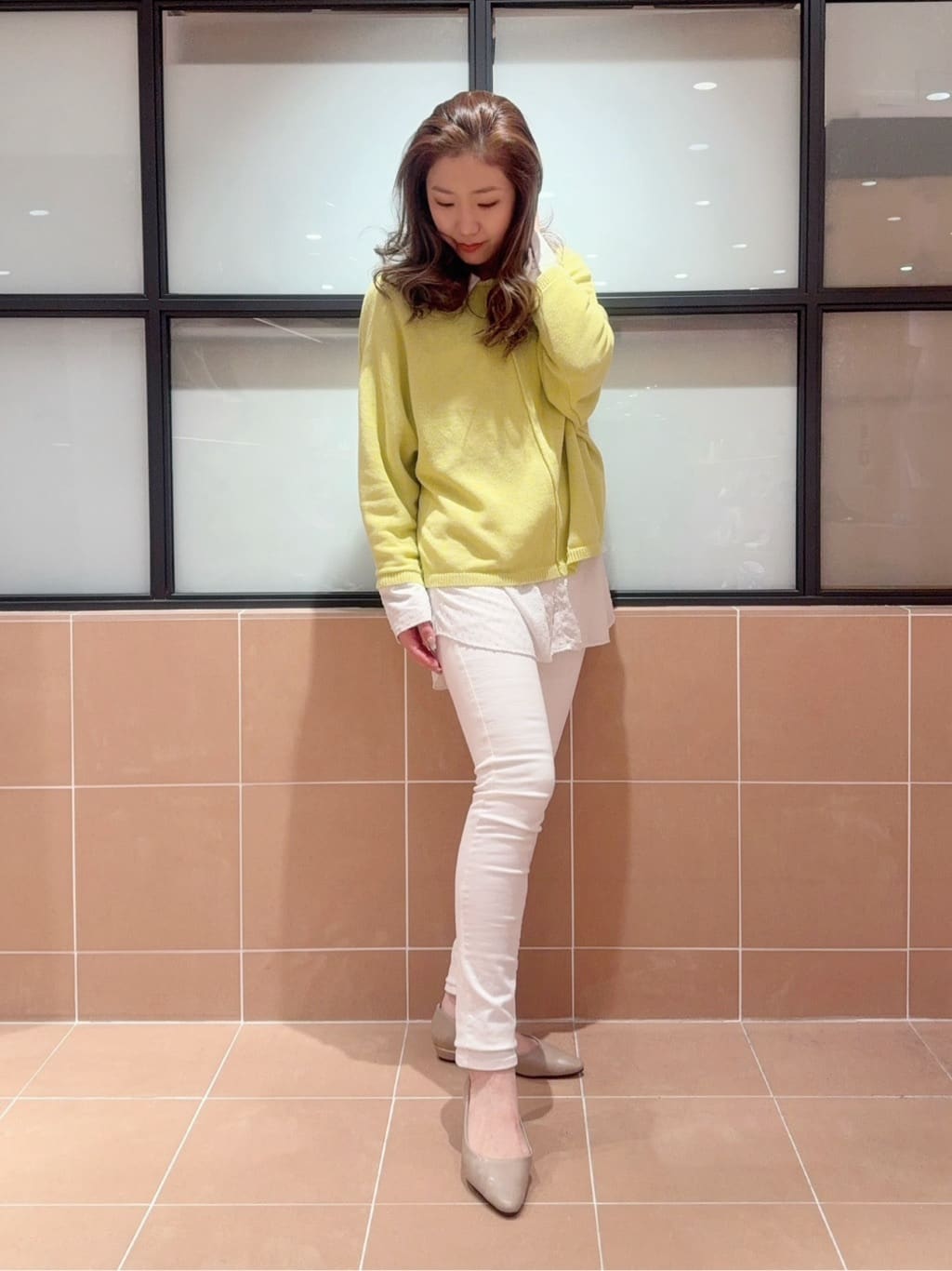 kaoriさんの「ESPERANZA｜《定番》晴雨兼用クッションフラットパンプス」を使ったコーディネート