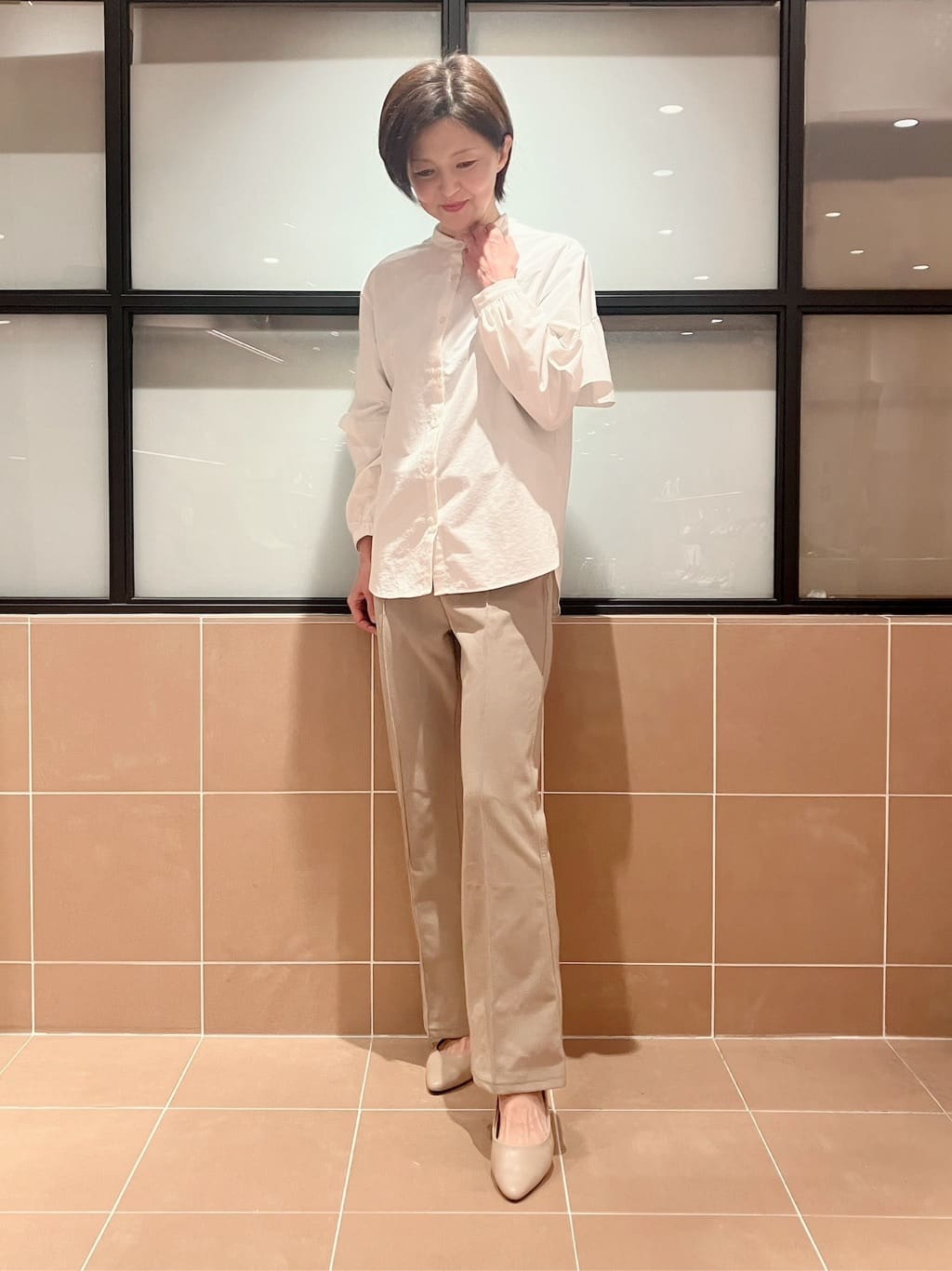 Ｋさんの「ESPERANZA｜《定番》晴雨兼用クッションフラットパンプス」を使ったコーディネート