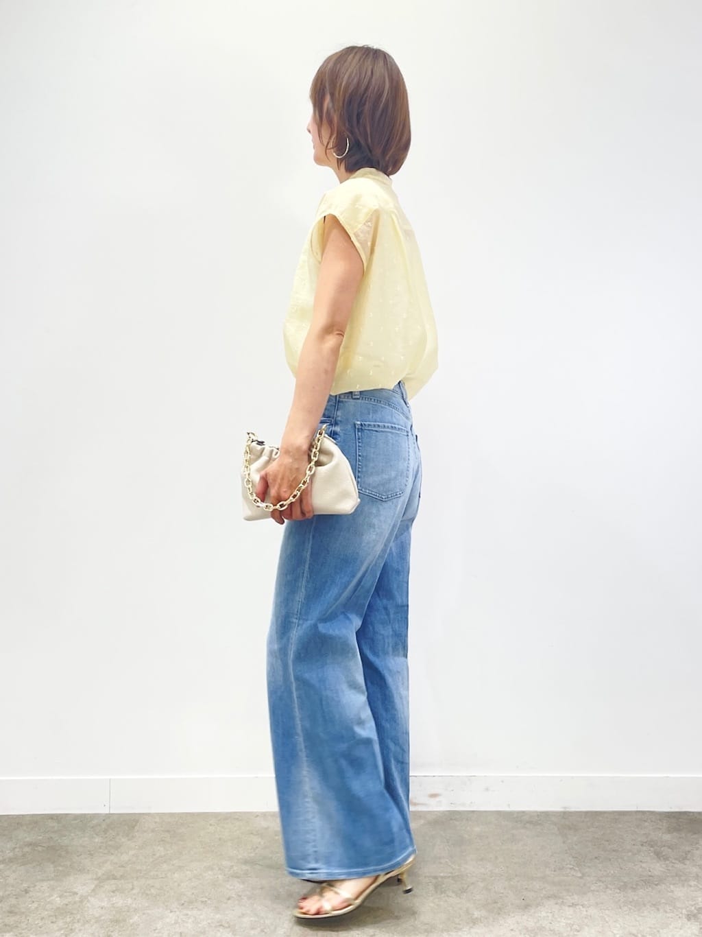 KAYOさんの「UNTITLED｜◆【TICCA】ドットエンブロイダリーフレンチシャツ」を使ったコーディネート