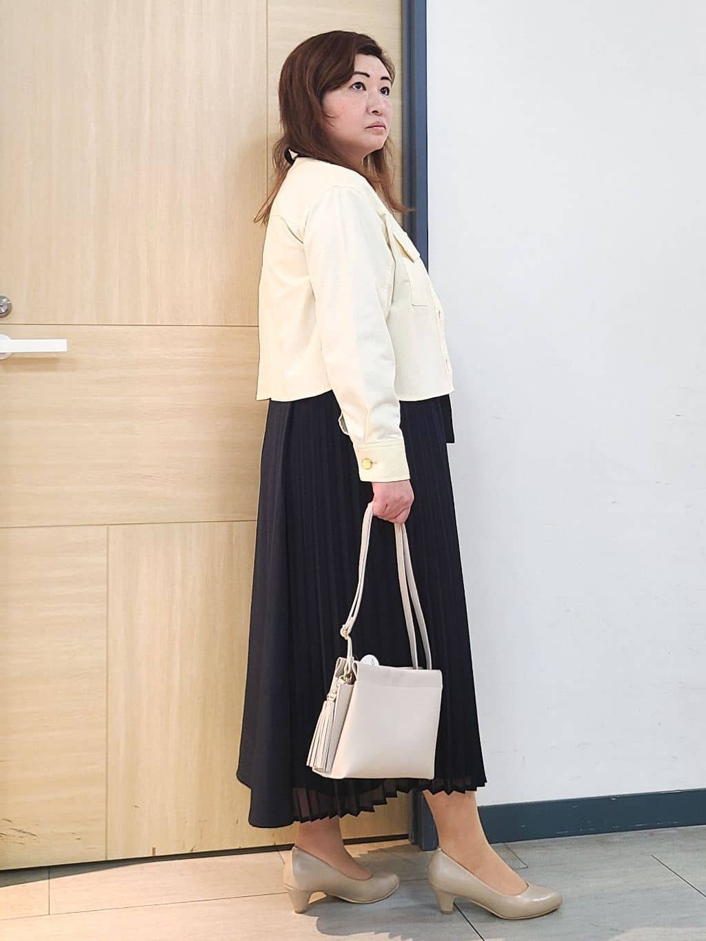 にゃみさんの「grove｜【人間工学】つつまれフィットパンプス【入卒対応可】」を使ったコーディネート