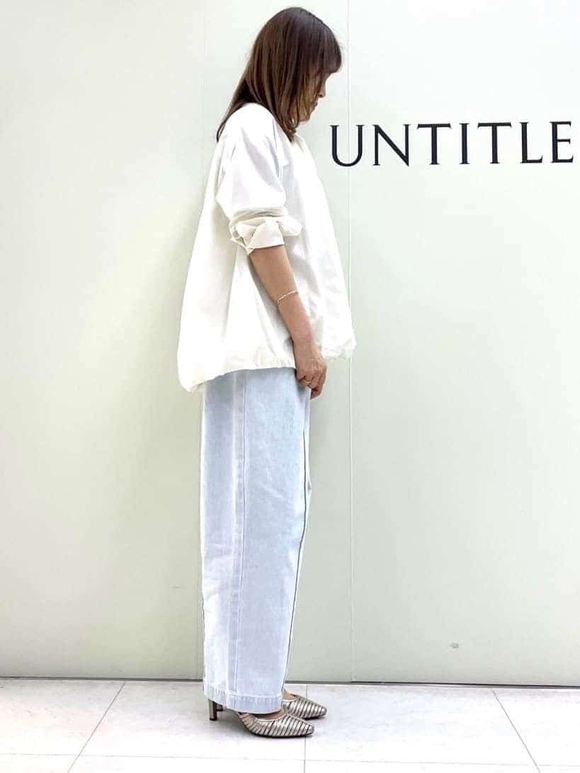 Sakaiさんの「UNTITLED｜◆【朝比奈 彩&times;Oggi&times;UNTITLED スペシャルコラボ】バルーンヘムブラウス」を使ったコーディネート