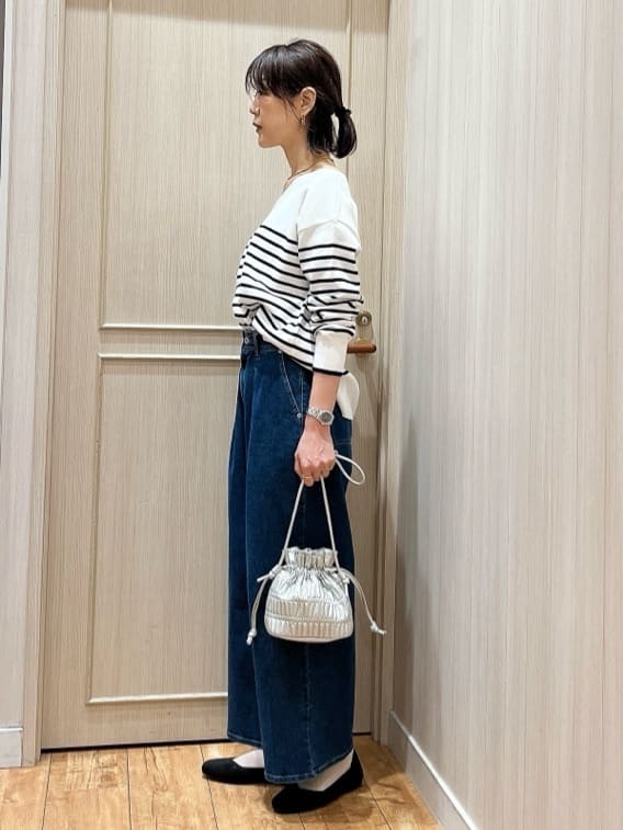 kuraさんの「SHOO･LA･RUE｜◆【高レビュー】洗えてサラサラ ニットパンプス」を使ったコーディネート