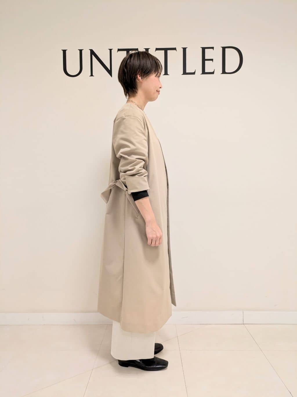 yukariさんの「UNTITLED｜◆【撥水】コットンライク ストレッチコート」を使ったコーディネート