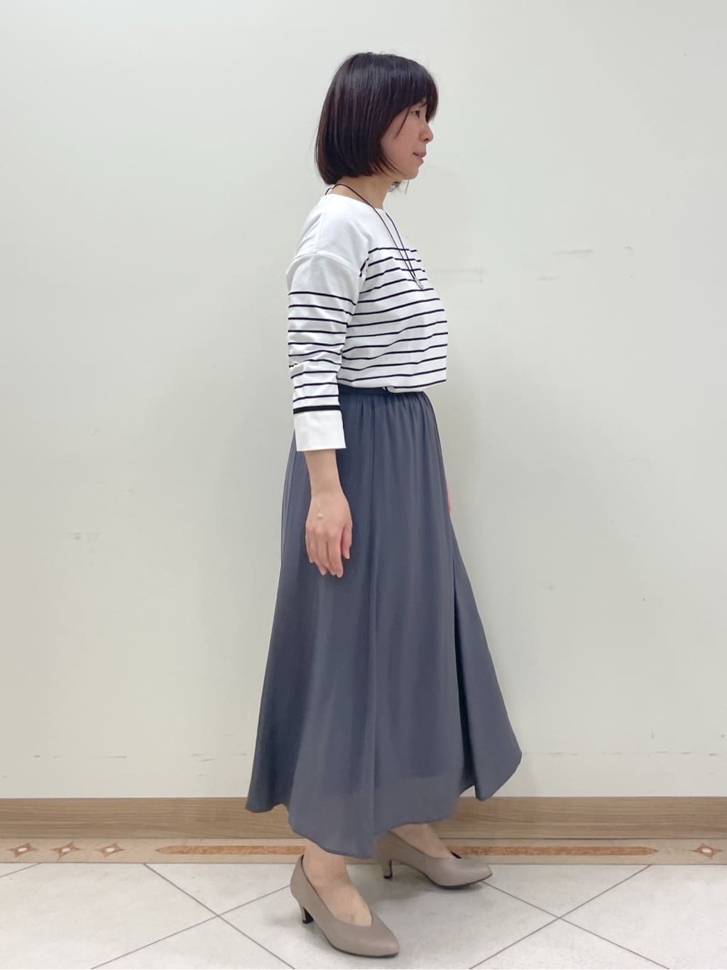 hanaさんの「Reflect｜◆【洗える】パネルボーダープルオーバー」を使ったコーディネート