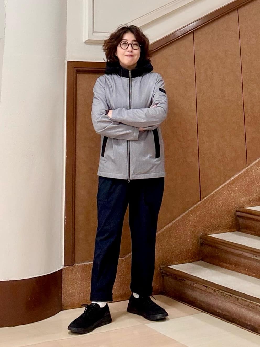 のぐみさんの「TAKEO KIKUCHI｜ペンタゴンカットピアス」を使ったコーディネート