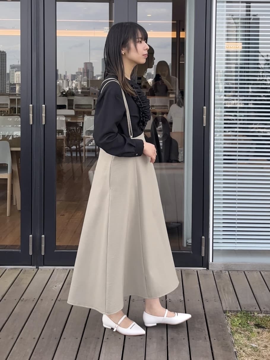 cotaniさんの「grove｜◆スパンビンテージフリルブラウス」を使ったコーディネート