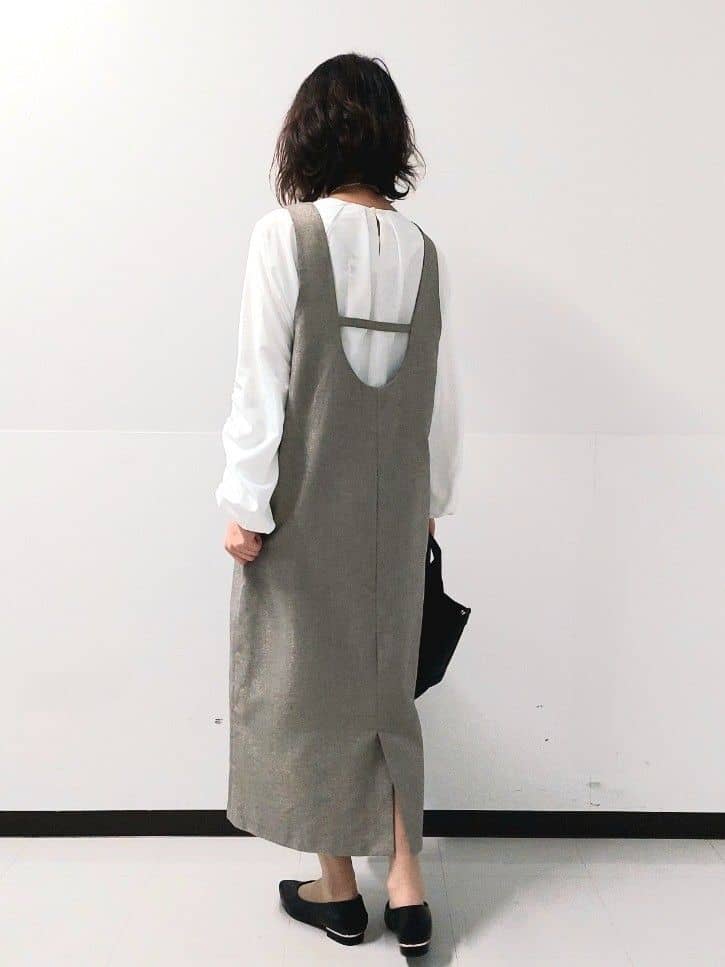 くまみさんの「OPAQUE.CLIP｜◆シャーリングスリーブブラウス【洗濯機洗い可】」を使ったコーディネート