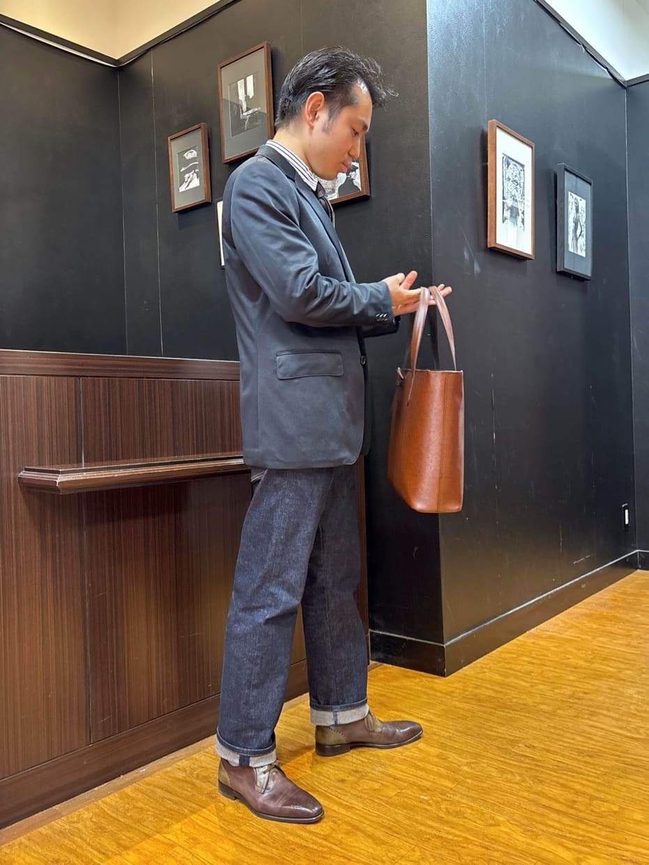 KEIさんの「TAKEO KIKUCHI｜【モンスターストレッチ】日本製 ウォッシュド デニムパンツ」を使ったコーディネート