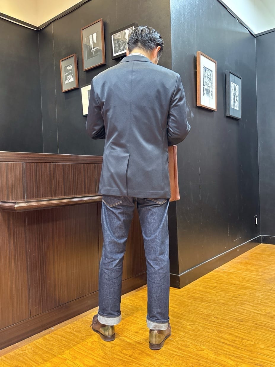 KEIさんの「TAKEO KIKUCHI｜【モンスターストレッチ】日本製 ウォッシュド デニムパンツ」を使ったコーディネート