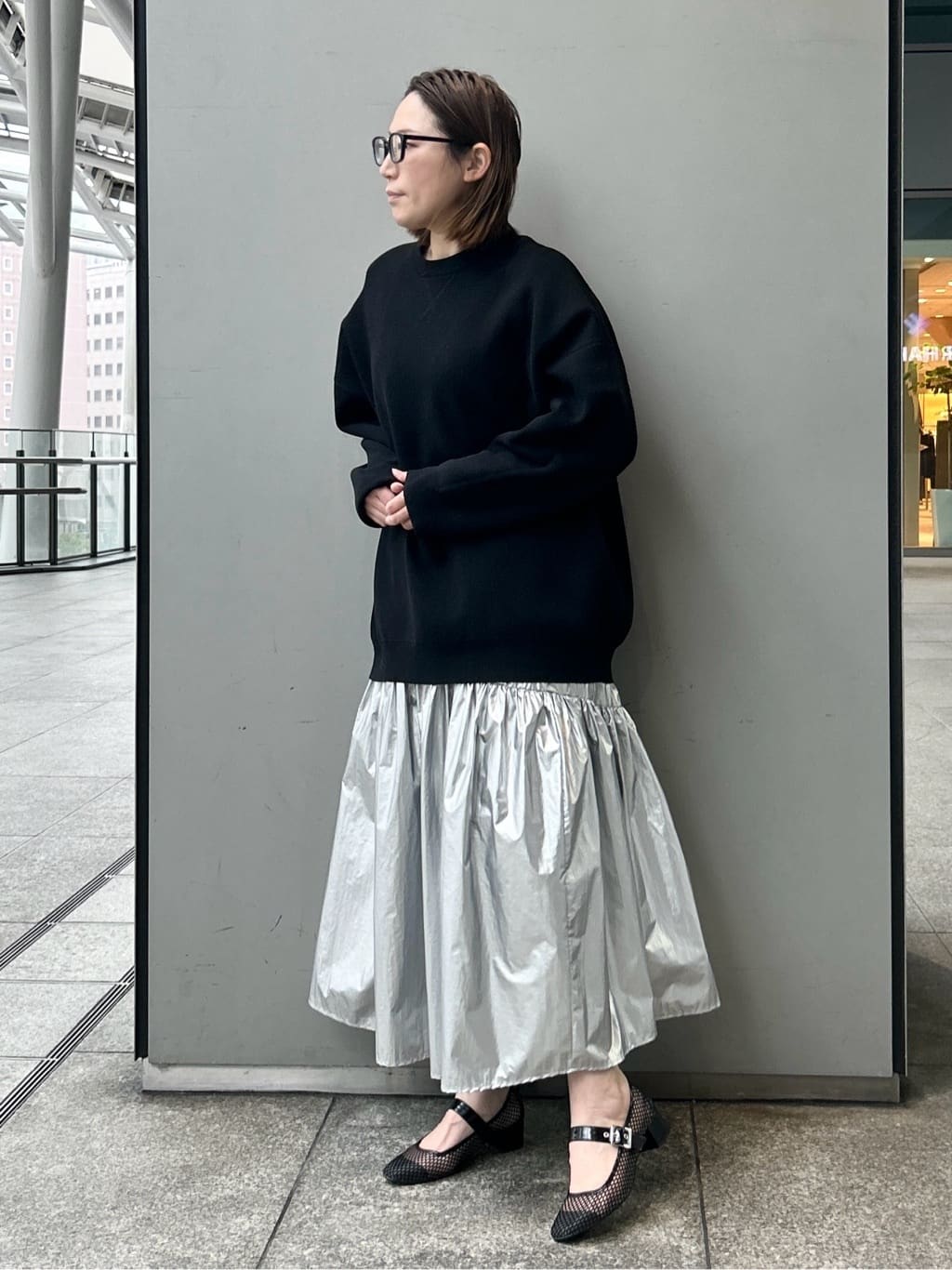 machikoさんの「ESPERANZA｜メッシュフラットパンプス」を使ったコーディネート