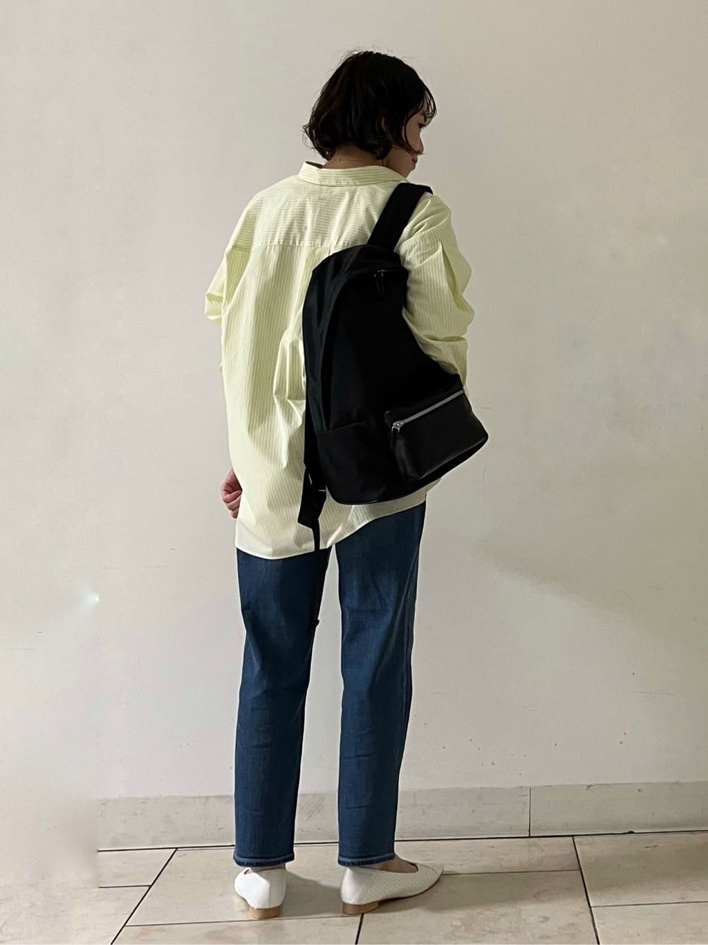 mihoさんの「INDIVI｜◆【UVケア／カラーストライプ柄】袖コンシャスシャツ」を使ったコーディネート