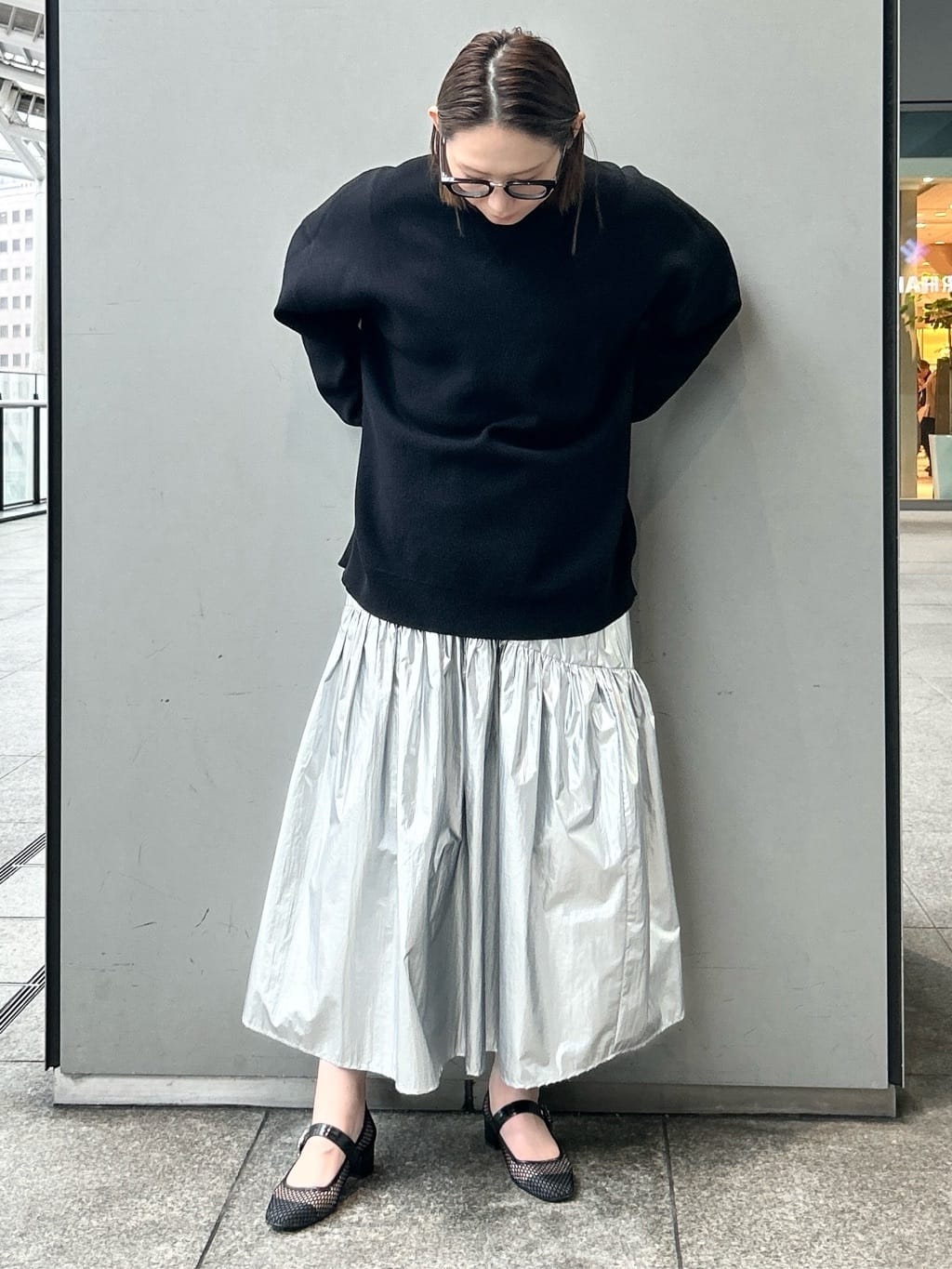 machikoさんの「ESPERANZA｜メッシュフラットパンプス」を使ったコーディネート