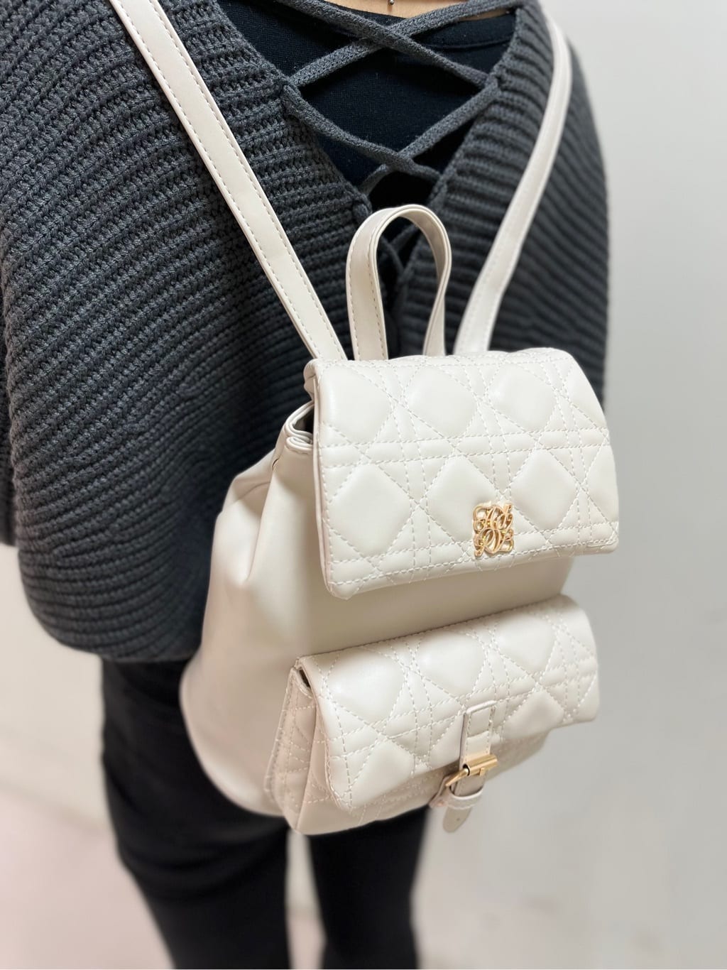 myさんの「ESPERANZA｜厚底レースアップパンプス」を使ったコーディネート