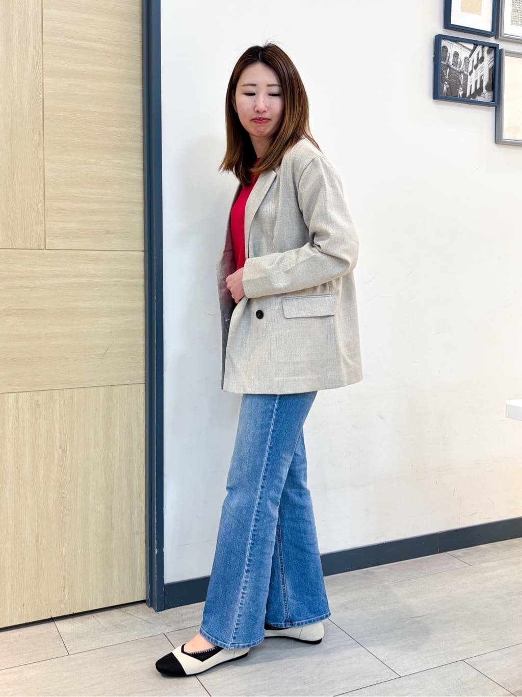 nanaさんの「grove｜ひんやり多機能・やわらかドライタッチ五分袖プルオーバー」を使ったコーディネート