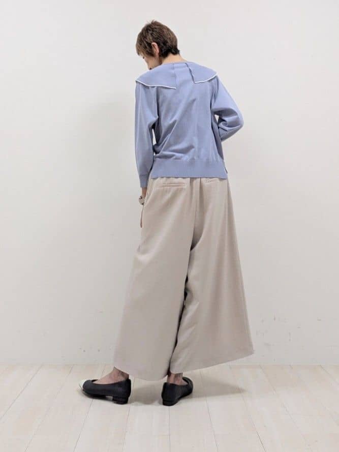 sachiさんの「Reflect｜◆ラッフルフリルプルオーバーニット」を使ったコーディネート