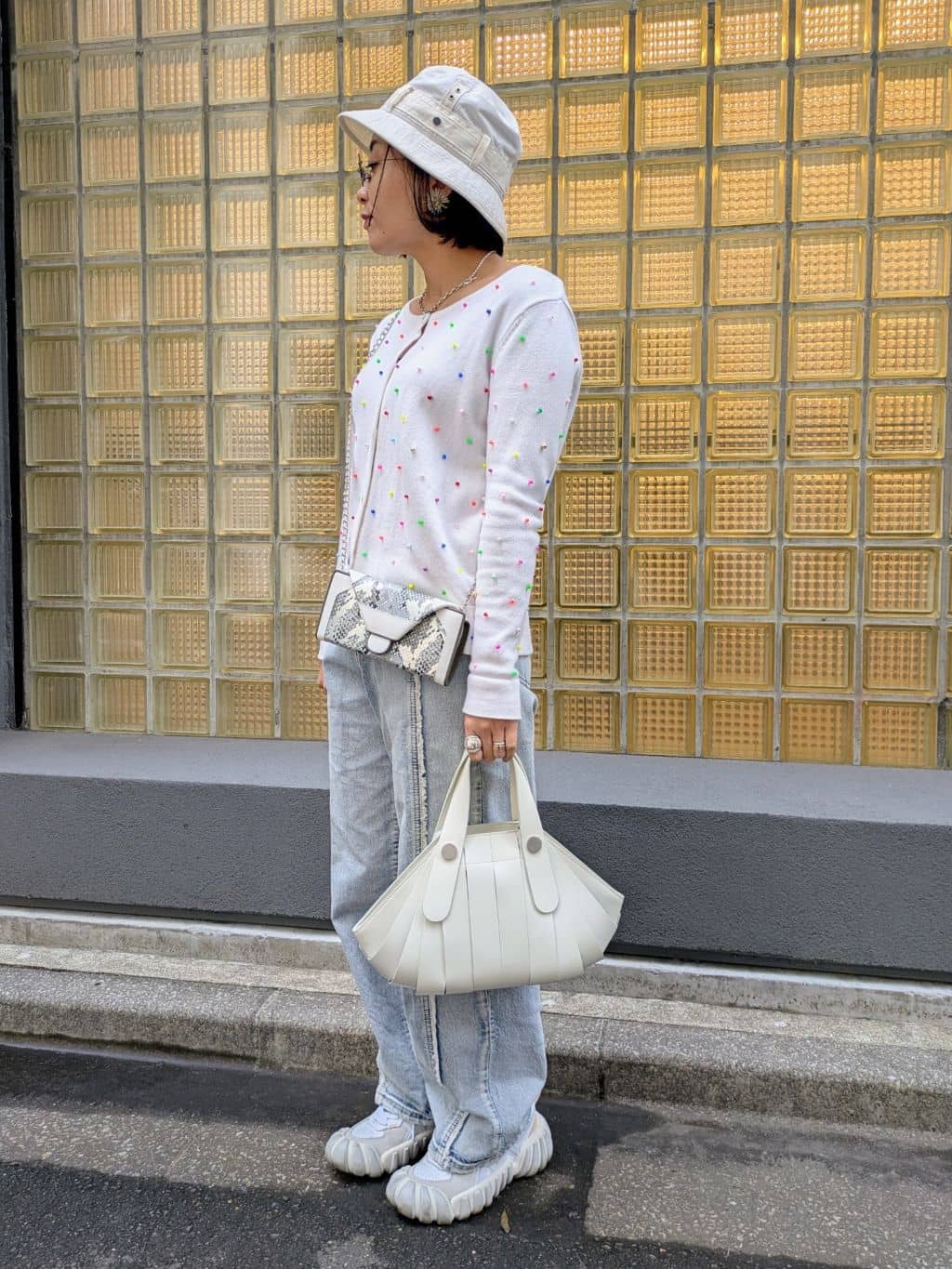 MTさんの「HIROKO HAYASHI｜チェーン付長財布用 ロングチェーン」を使ったコーディネート