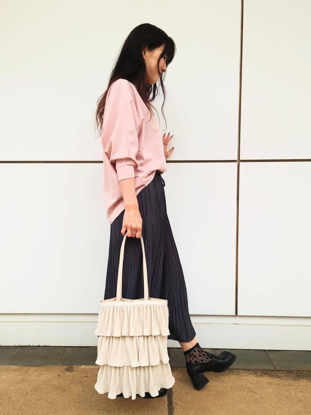 maimai*さんの「SHOO･LA･RUE｜◆フリルティアードトートバッグ」を使ったコーディネート