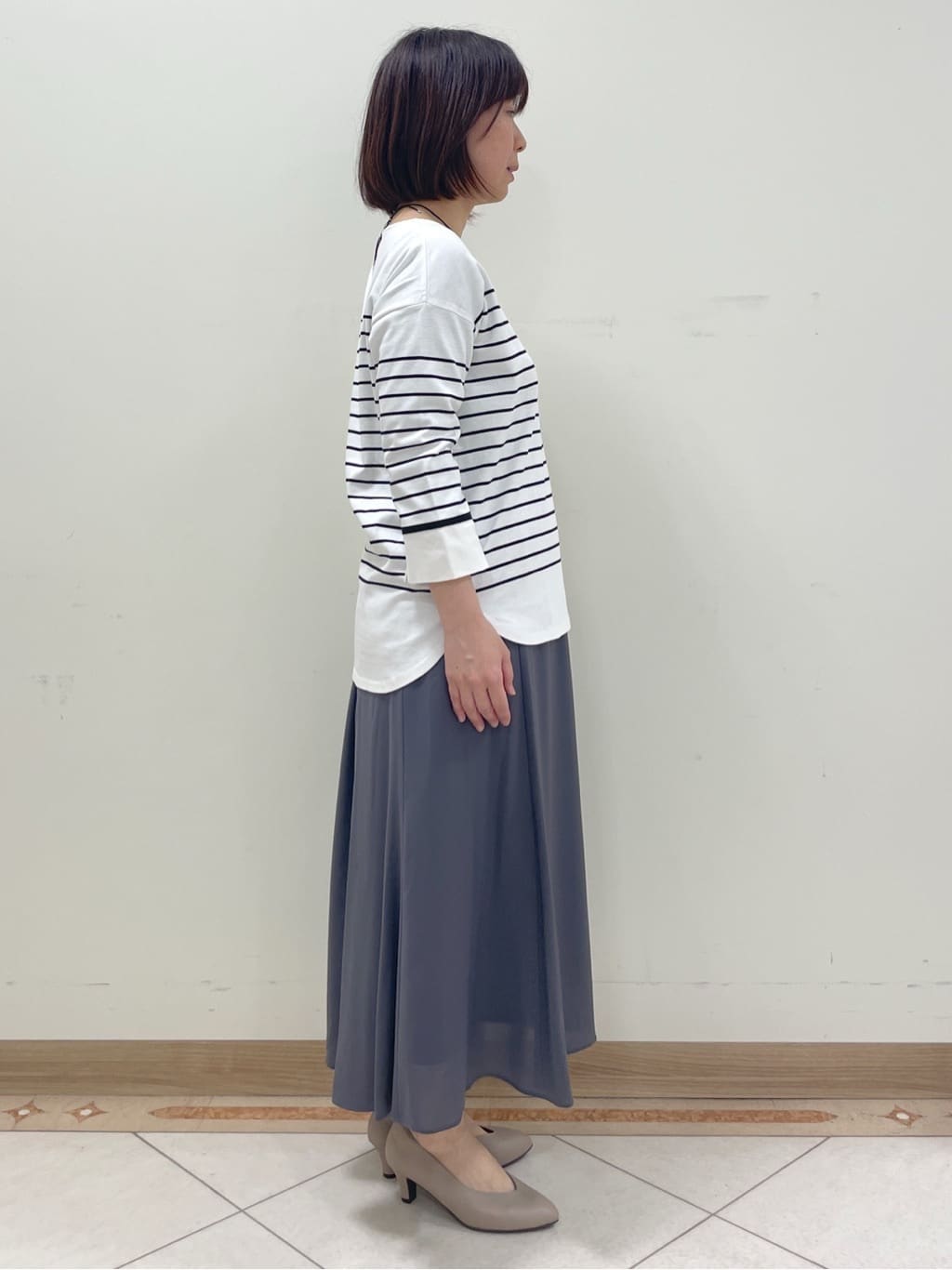 hanaさんの「Reflect｜◆【洗える】パネルボーダープルオーバー」を使ったコーディネート